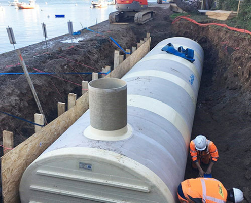 30 m² NC marine water storage tank in Finistère, FR