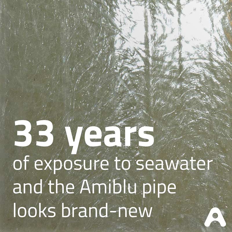 33 years of exposure to seawater