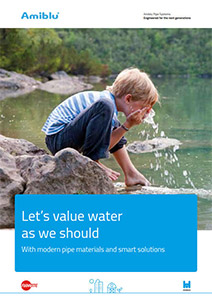 Amiblu Company Brochure Cover - Let's value water as we should