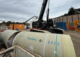 Amiblu Flowtite GRP jacking pipes DN 1500 for the Eastern Freeway Project in Melbourne, Australia