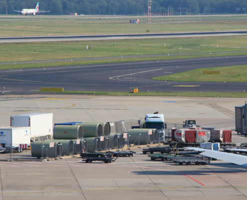 Amiblu Flowtite GFK-Rohre am Flughafen Düsseldorf