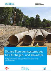 Amiblu Broschüre Sichere Stauraumsysteme aus GFK für Regen- und Abwasser Cover