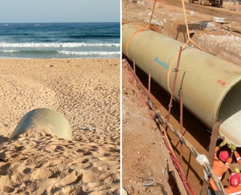 Amiblu GRP drainage pipes for Bus Rapid Transit project in Dakar, Senegal