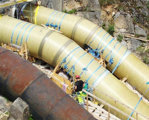 Amiblu GRP hydropower pipeline replaced corroded steel pipeline in Norway