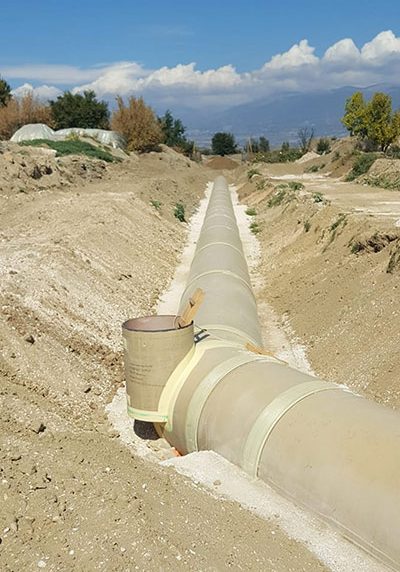 Amiblu GRP pipes installation Skopje Macedonia