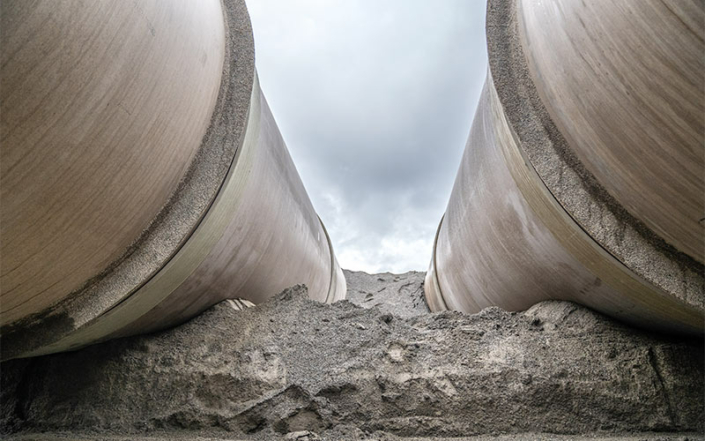 Amiblu Hobas PU Line pipes DN 3600 mm for flood control reservoir Roztoki Bystrzyckie