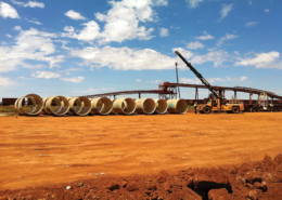 Amiblu Hobas jacking pipes Rio Tinto Pilbara Australia