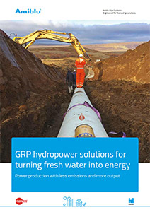 Amiblu Brochure GRP hydropower solutions for turning fresh water into energy cover
