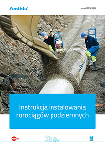 Instrukcja instalowania rurociągów podziemnych, okładka broszury