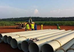 Amiblue irrigation pipes sugar can crops Cameroon