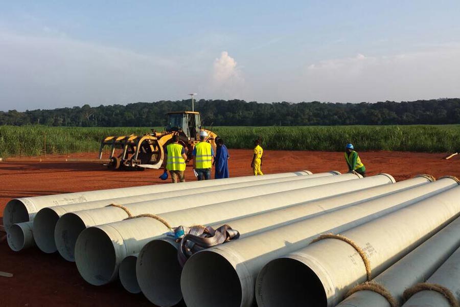 Amiblue irrigation pipes sugar can crops Cameroon