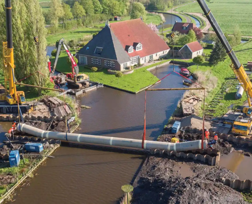 Amiblu irrigation pipeline in Friesland, Netherlands