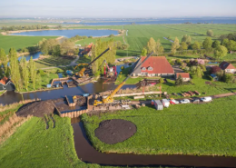 installation of Amiblu GRP pipelines for irrigation project in Friesland, Netherlands