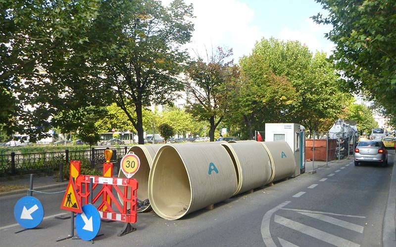 Amiblu NC Line pipes in Bucharest, Romania