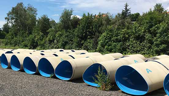 Amiblu NC Line pipes for the renovation of an aged sewer in Essen, Germany