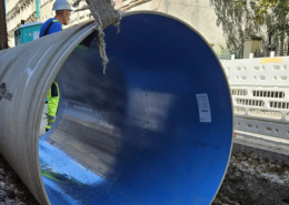 Rehabilitation of combined sewer with Amiblu NC Line profiles in Wroclaw, Poland