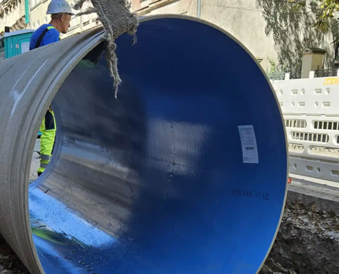 Rehabilitation of combined sewer with Amiblu NC Line profiles in Wroclaw, Poland