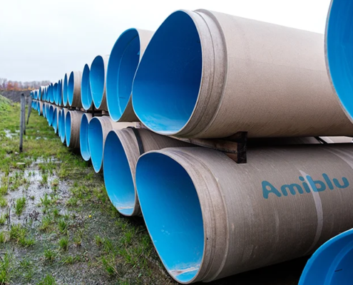 Amiblu NC pipes for the Alvim WWTP modernisation and upgrade in Norway