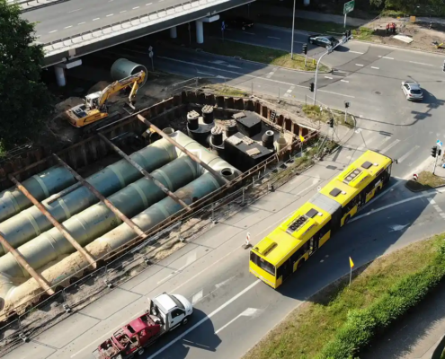 Amiblu rainwater drainage system Katowice, Poland 2021