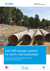 Amiblu Brochure Safe GRP storage systems for storm- and wastewater cover