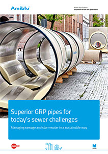 Amiblu Brochure Superior GRP pipes for today´s sewer challanges cover