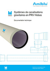 Systèmes de canalisations gravitaires en PRV Hobas brochure cover