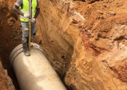 Amiblu GRP pipe installation Hann-Fann sewer collector upgrade Dakar