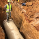 Amiblu GRP pipe installation Hann-Fann sewer collector upgrade Dakar