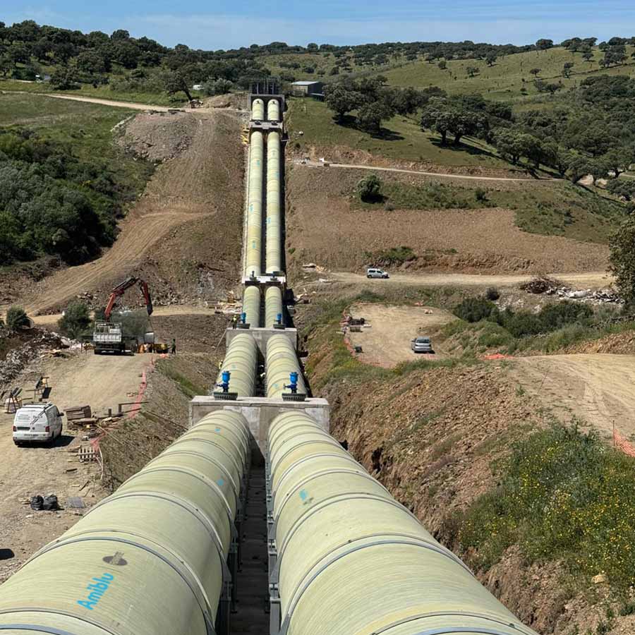 Irrigation project with GRP pressure-pipes in Spain