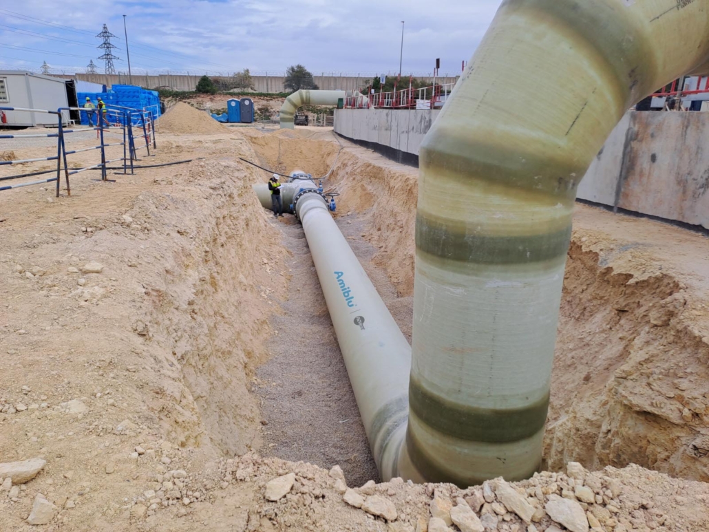 Amiblu GRP pipes for JORF desalination plant