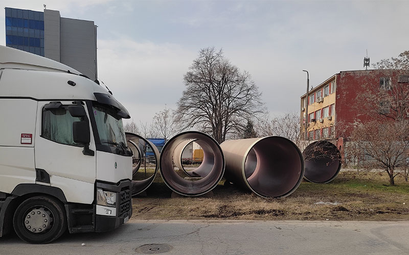 Amiblu pipes for sewer collector in Plovdiv, Bulgaria