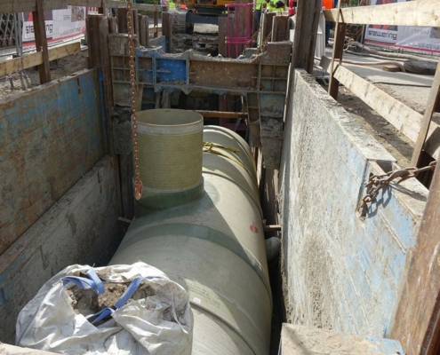 Amiblu storafe sewer pipe Muelheim