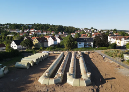 Fulda stormwater retention basins installation