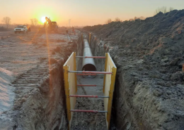 Amiblu potable water pipeline installation in Romania