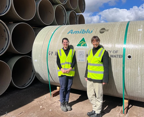Australian made certification Amiblu GRP pipes