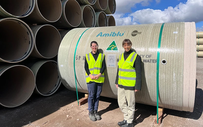 Australian made certification Amiblu GRP pipes