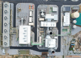 Amiblu Flowtite GRP pipes for the CCPP Atinkou in Ivory Coast, aerial view