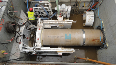 Reliable Wastewater Discharge with HOBAS Jacking Pipes