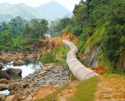 Condotte idroelettriche di PRFV Amiblu, Sri Lanka