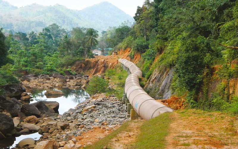 Condotte idroelettriche di PRFV Amiblu, Sri Lanka