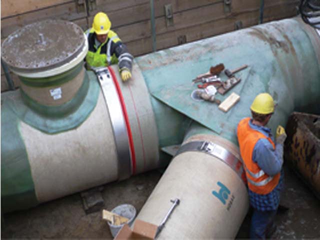Relining Cooling Pipes at a Coal-Fired Cogeneration Energy Plant in Bremen