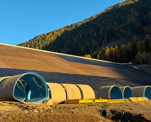 Dalle fasi preliminari al cantiere - il progetto per il relining della diga di Zoccolo con profili non circolari in PRFV Amiblu