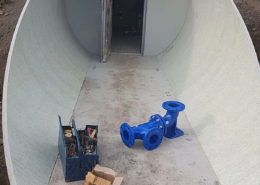Eingangsbereich Trinkwasserbehälter Mehren, Deutschland