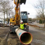 HOBAS Restrained Pressure Pipes for the treatment plant in the west of St Nazaire, France