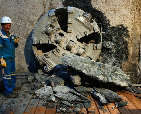 Microtunneling Jacking Pipes in Rennes