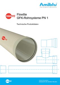 Amiblu Broschüre Flowtite GFK-Druckrohrsyteme PN1 Cover