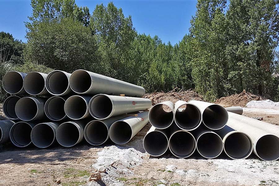 Flowtite pressure pipes for sewer discharge Rio Tinto