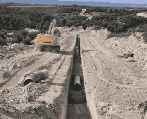 Amiblu finaliza el suministro de 20 km de tuberías PRFV para el Canal Segarra Garrigues