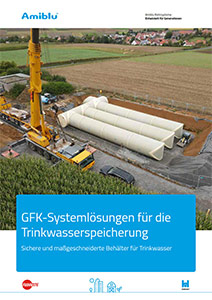 Amiblu Broschüre GFK-Systemlösungen für die Trinkwasserspeicherung Cover