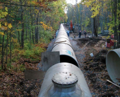 HOBAS Replaces Wood Stave Penstock in New Hampshire, US